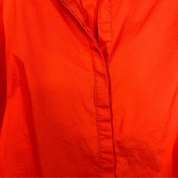 Laundry by Shelli Segal orange sleeveless button down blouse - Picture 3 of 7